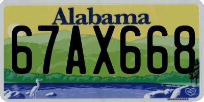 AL license plate 67AX668