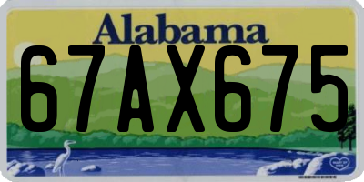 AL license plate 67AX675