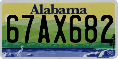 AL license plate 67AX682