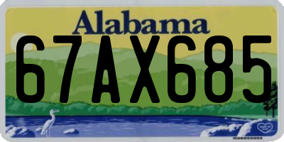 AL license plate 67AX685