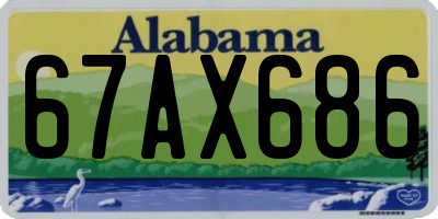 AL license plate 67AX686