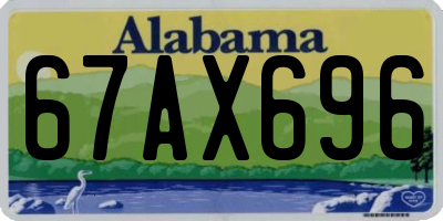 AL license plate 67AX696