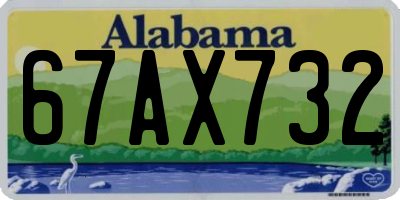 AL license plate 67AX732