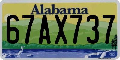 AL license plate 67AX737