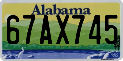 AL license plate 67AX745