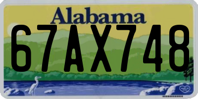 AL license plate 67AX748