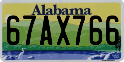 AL license plate 67AX766