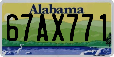 AL license plate 67AX771