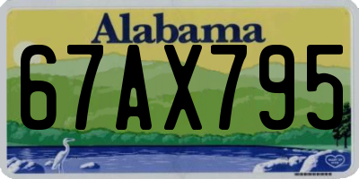 AL license plate 67AX795