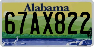 AL license plate 67AX822