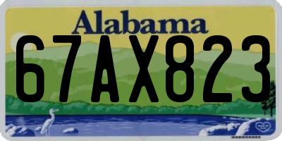 AL license plate 67AX823