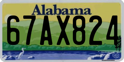AL license plate 67AX824