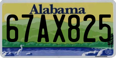 AL license plate 67AX825