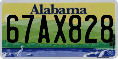 AL license plate 67AX828