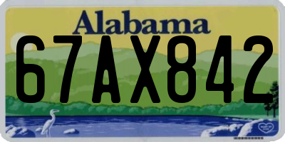 AL license plate 67AX842