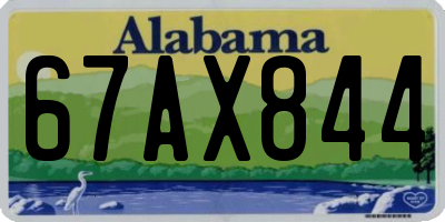 AL license plate 67AX844