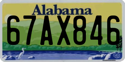 AL license plate 67AX846