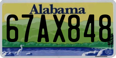 AL license plate 67AX848