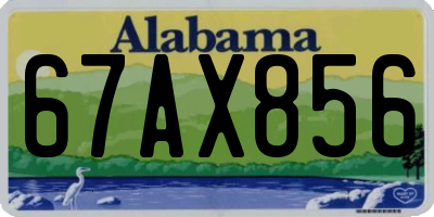 AL license plate 67AX856