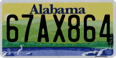 AL license plate 67AX864
