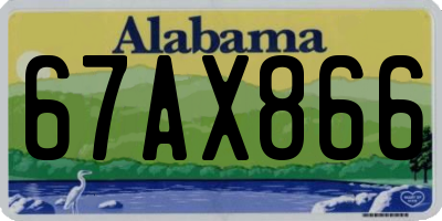 AL license plate 67AX866