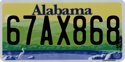 AL license plate 67AX868