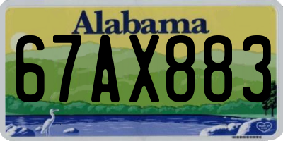AL license plate 67AX883