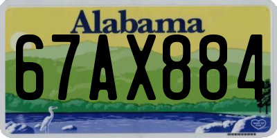 AL license plate 67AX884