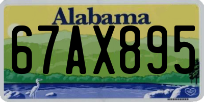AL license plate 67AX895