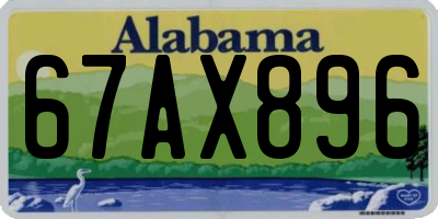 AL license plate 67AX896