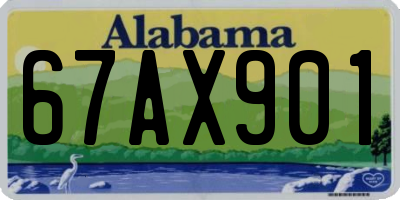 AL license plate 67AX901
