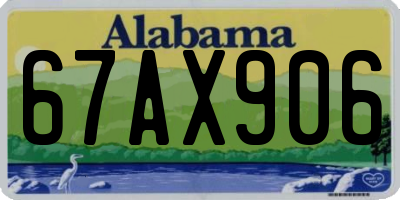 AL license plate 67AX906