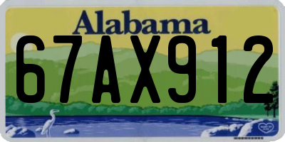 AL license plate 67AX912