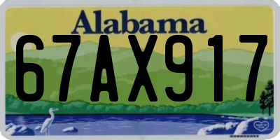 AL license plate 67AX917