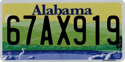 AL license plate 67AX919