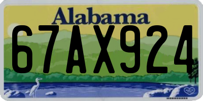 AL license plate 67AX924