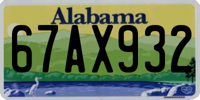 AL license plate 67AX932