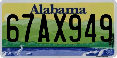 AL license plate 67AX949
