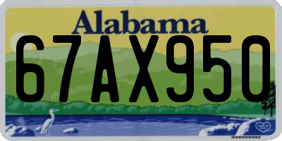 AL license plate 67AX950