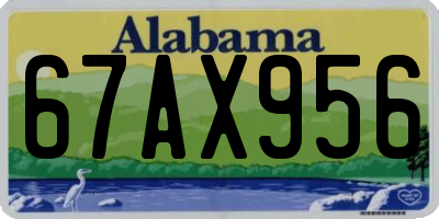 AL license plate 67AX956