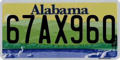 AL license plate 67AX960