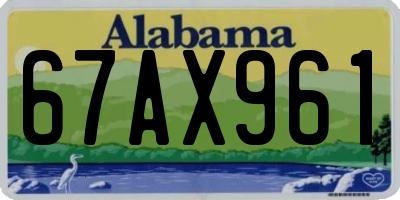 AL license plate 67AX961