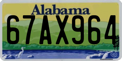 AL license plate 67AX964