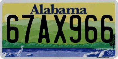 AL license plate 67AX966