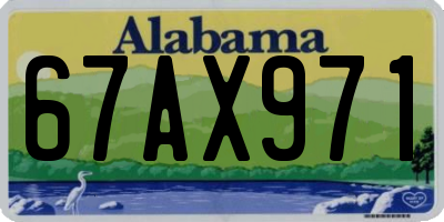 AL license plate 67AX971