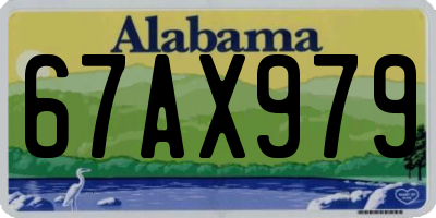 AL license plate 67AX979