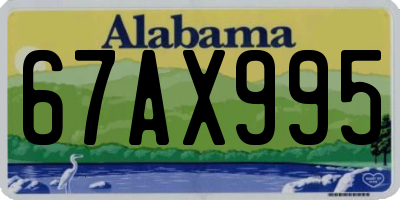 AL license plate 67AX995