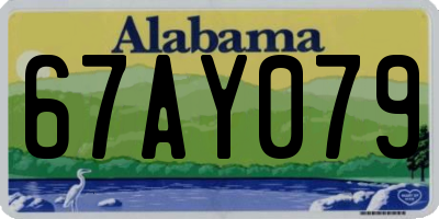 AL license plate 67AY079