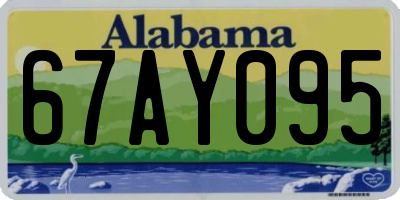 AL license plate 67AY095