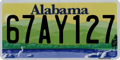 AL license plate 67AY127